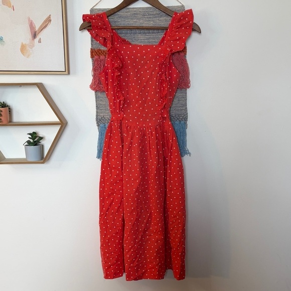 Dresses & Skirts - Dainty Heart Print Handmade Wrap Dress Small